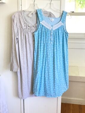 ARIA Cotton Nightgown Set of 2 Women’s Size Small